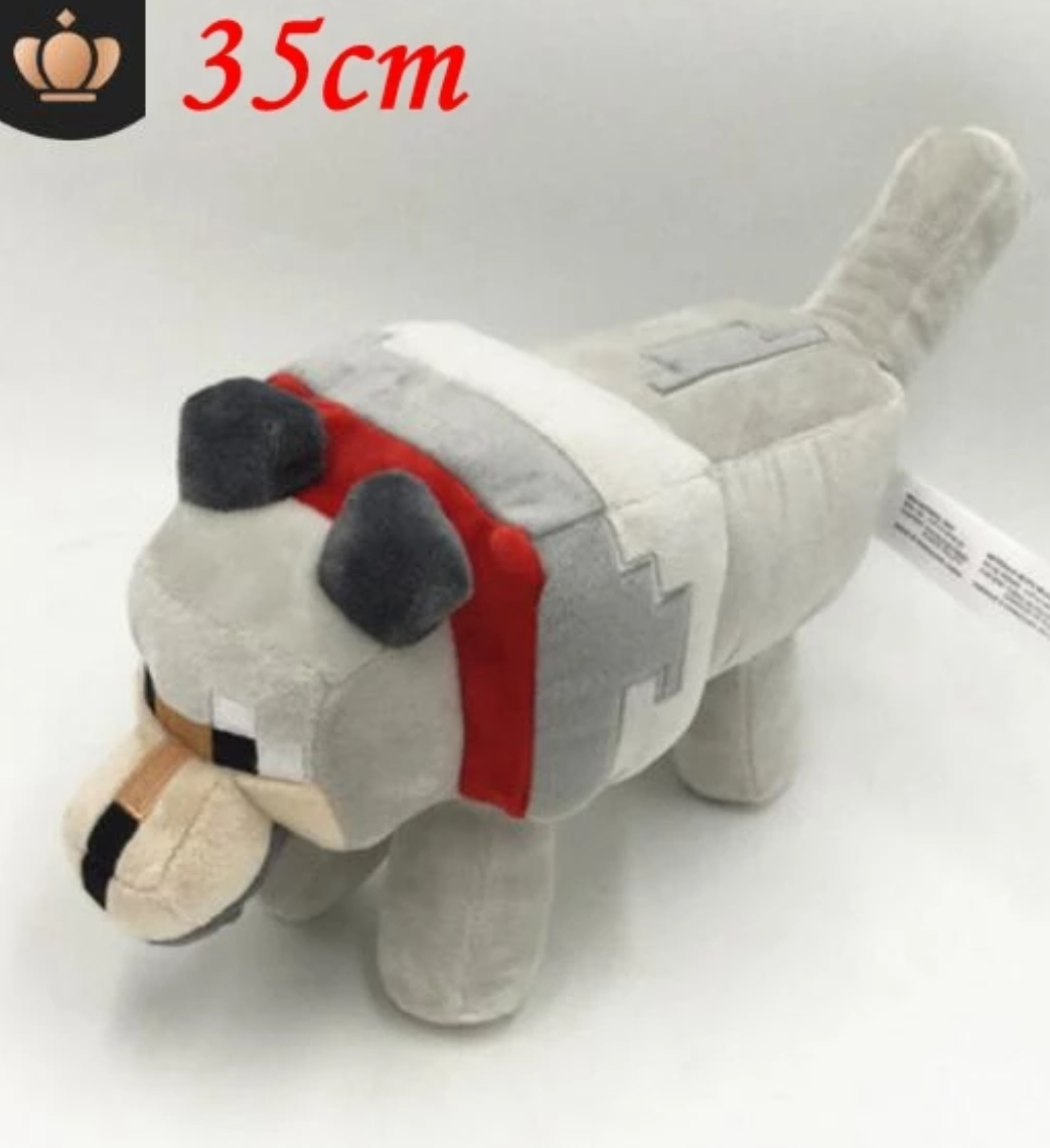 

Майнкрафт Волк большой 35см Wolf Minecraft