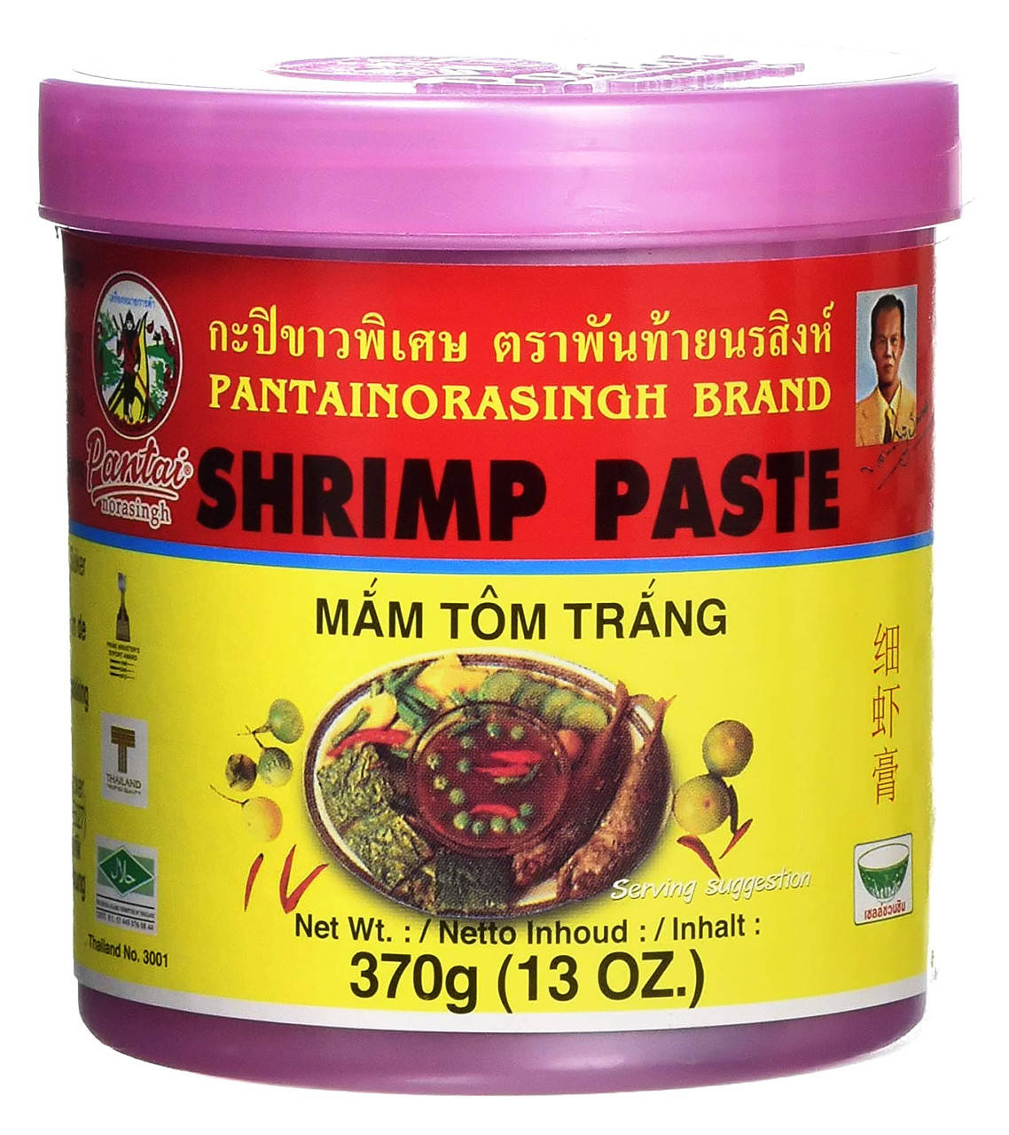 

Паста из креветок, 370 г, ТМ Pantainorasingh, Таиланд