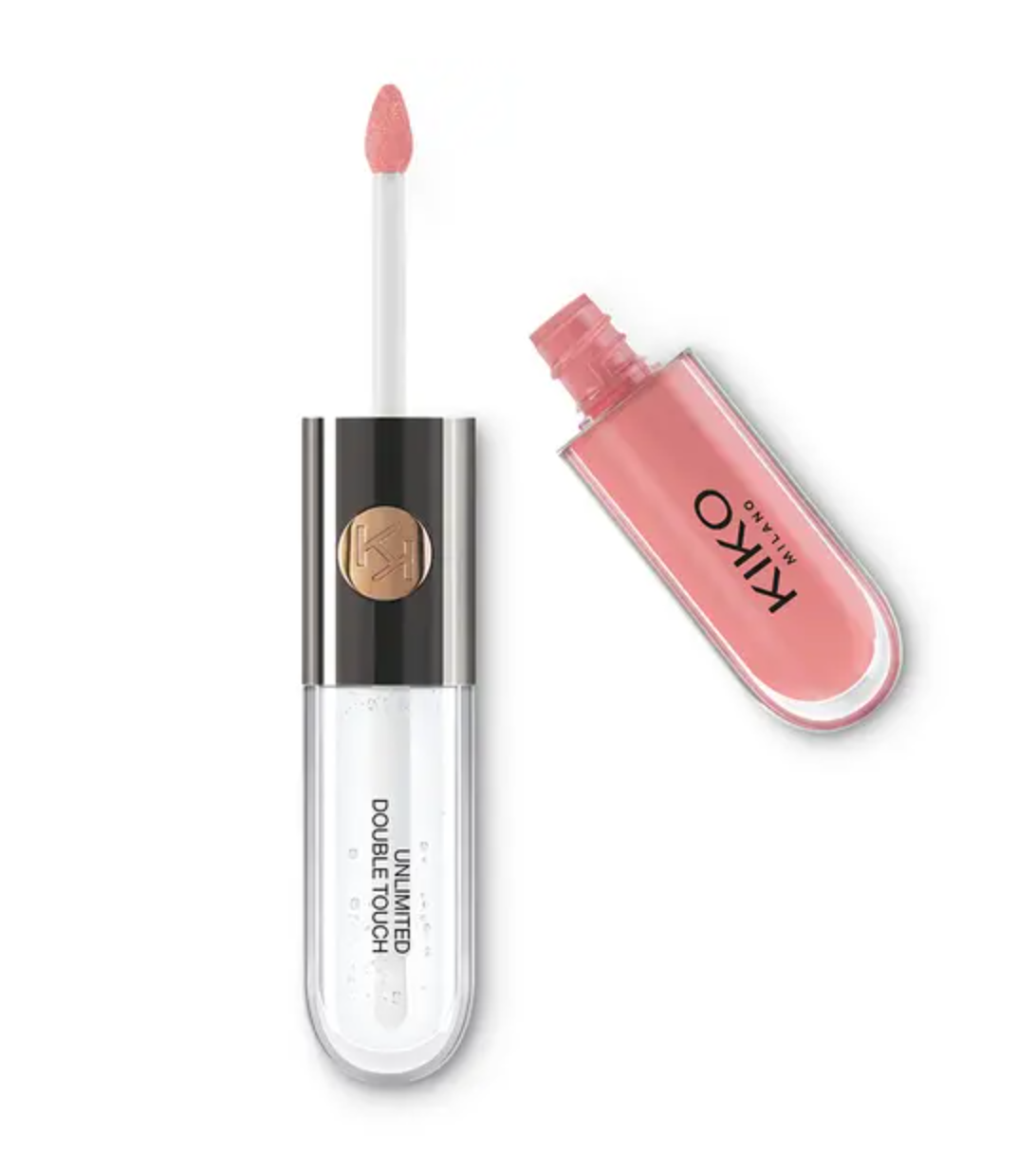 

Стойкая жидкая помада Unlimited Double Touch Kiko 101 нежная роза