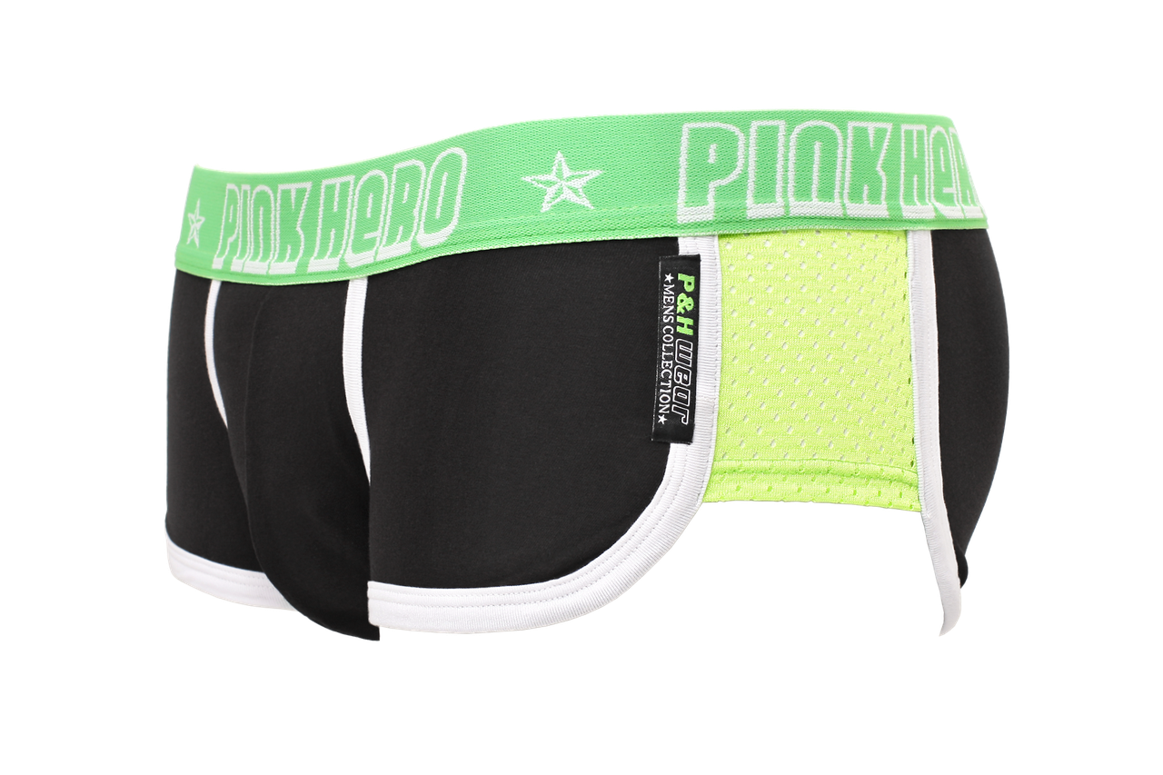 

Мужские трусы Pink hero (брифы хипстеры), Черный