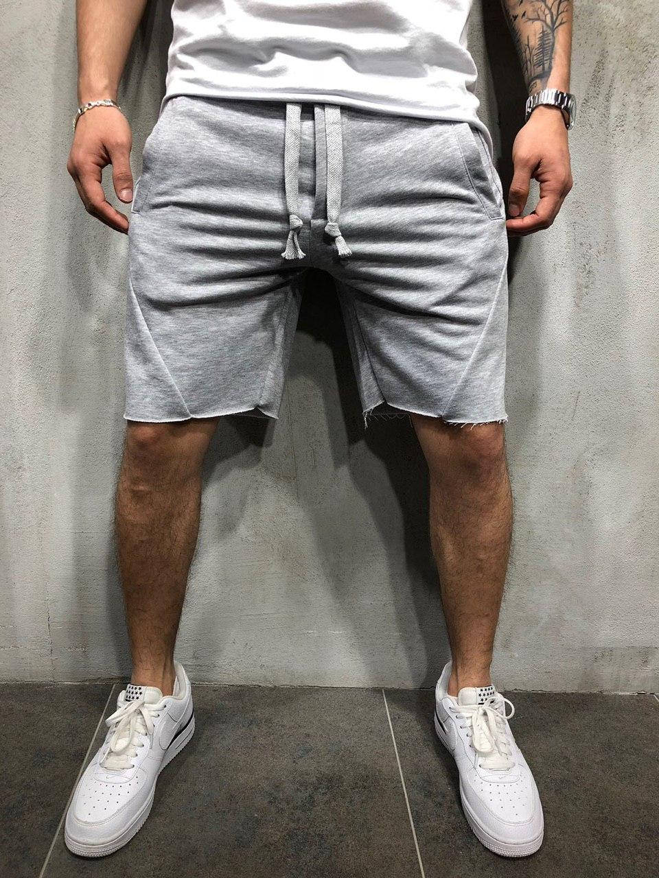 

Мужские трикотажные шорты / серые 2, Серый