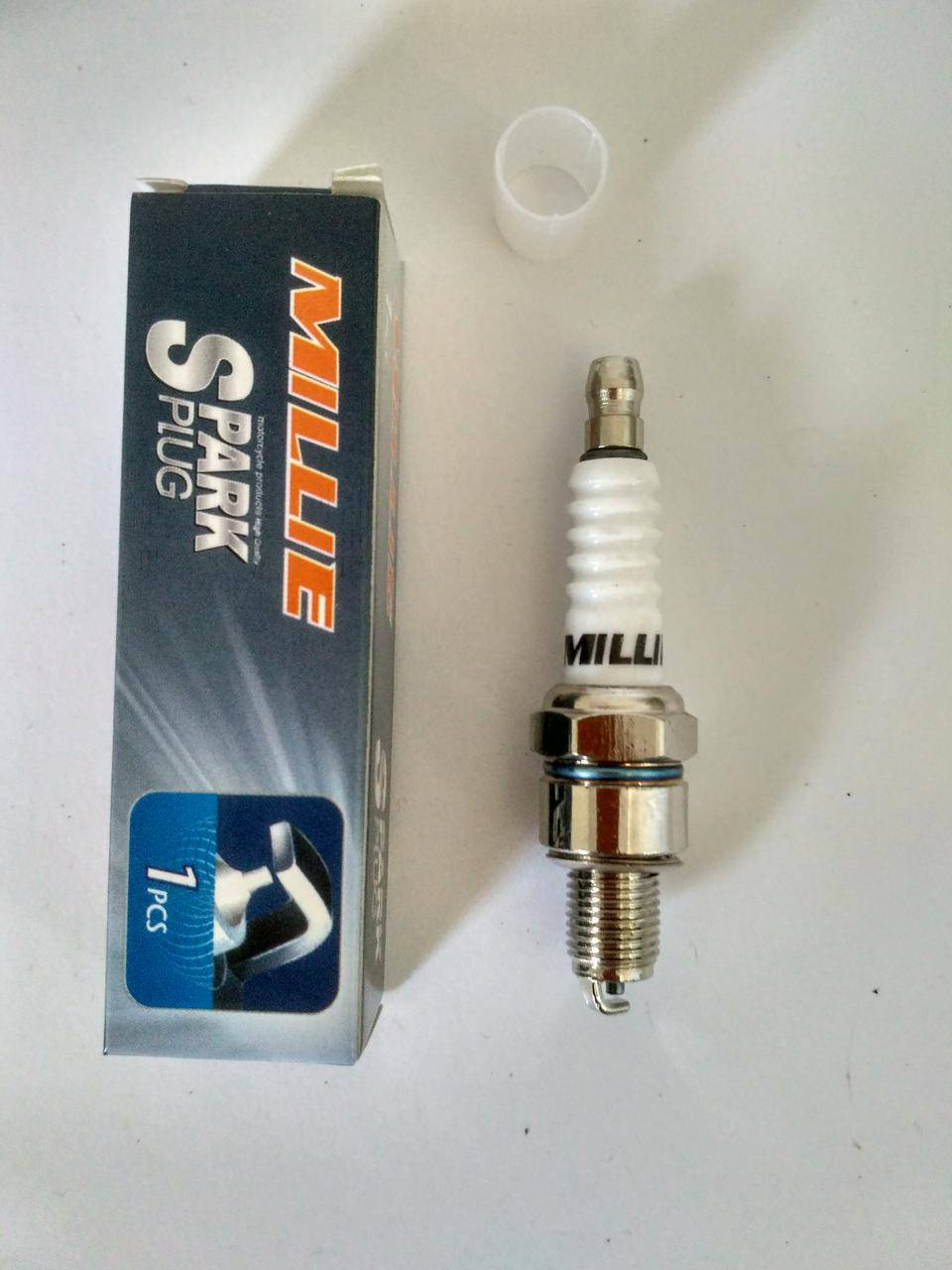 

Свеча зажигания 4т MILLIE SPARK PLUG A7TC (d=10mmх12.7) Китай (для 4т скутеров, мопедов)