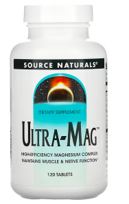 

Source Naturals, Ultra-Mag, ультра маг, комплекс с магнием, 120 таблеток