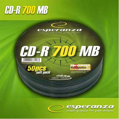 

Диск CD-R Esperanza 700Mb/80min (bulk 50)