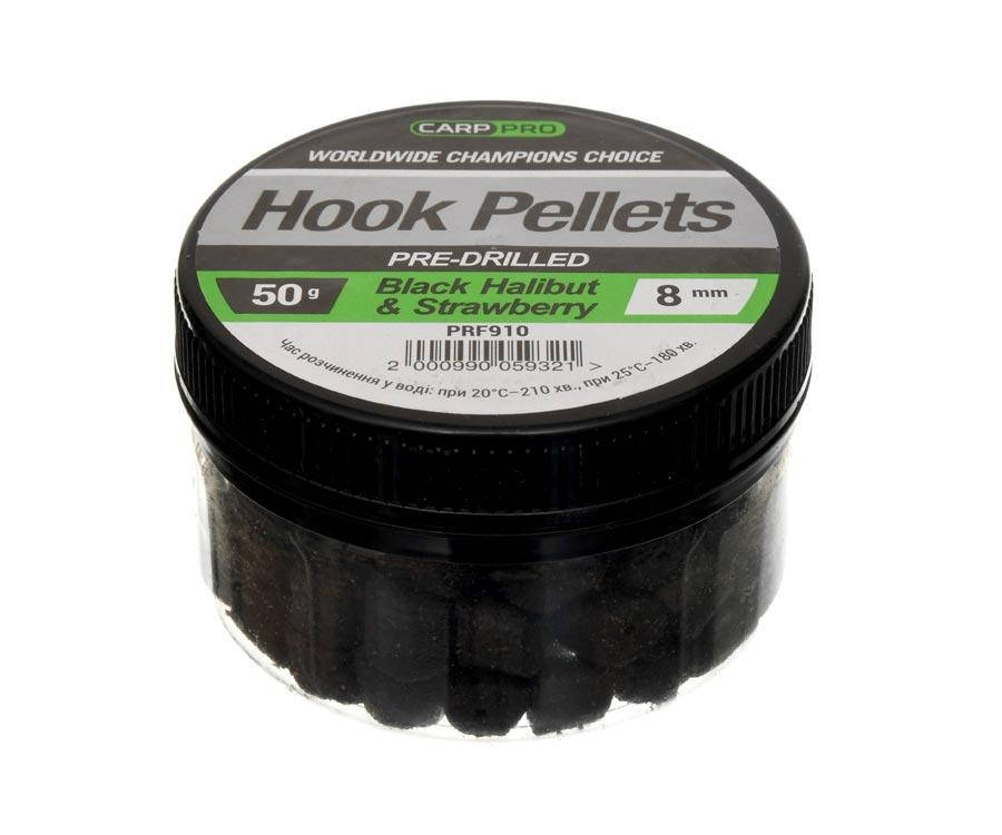 

Насадочный пеллетс Carp Pro Hook Pellets Pre-Drilled Black Halibut&Strawberry 8мм