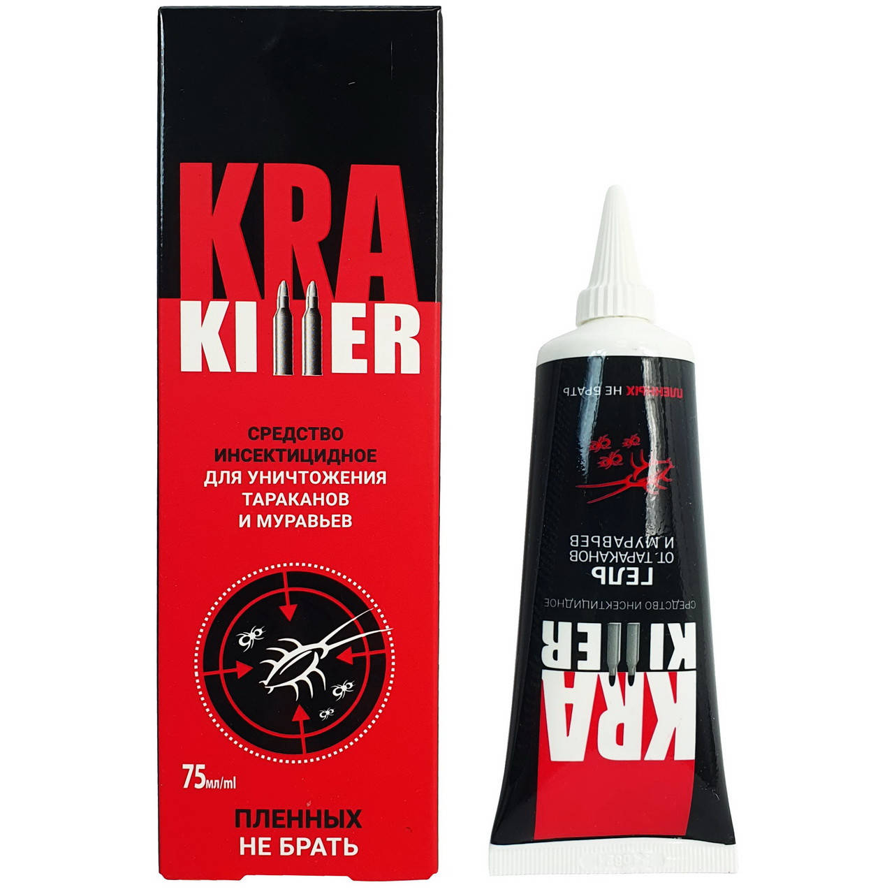 

Гель инсектицидный KRA KILLER 75 ml от тараканов и муравьев (20)