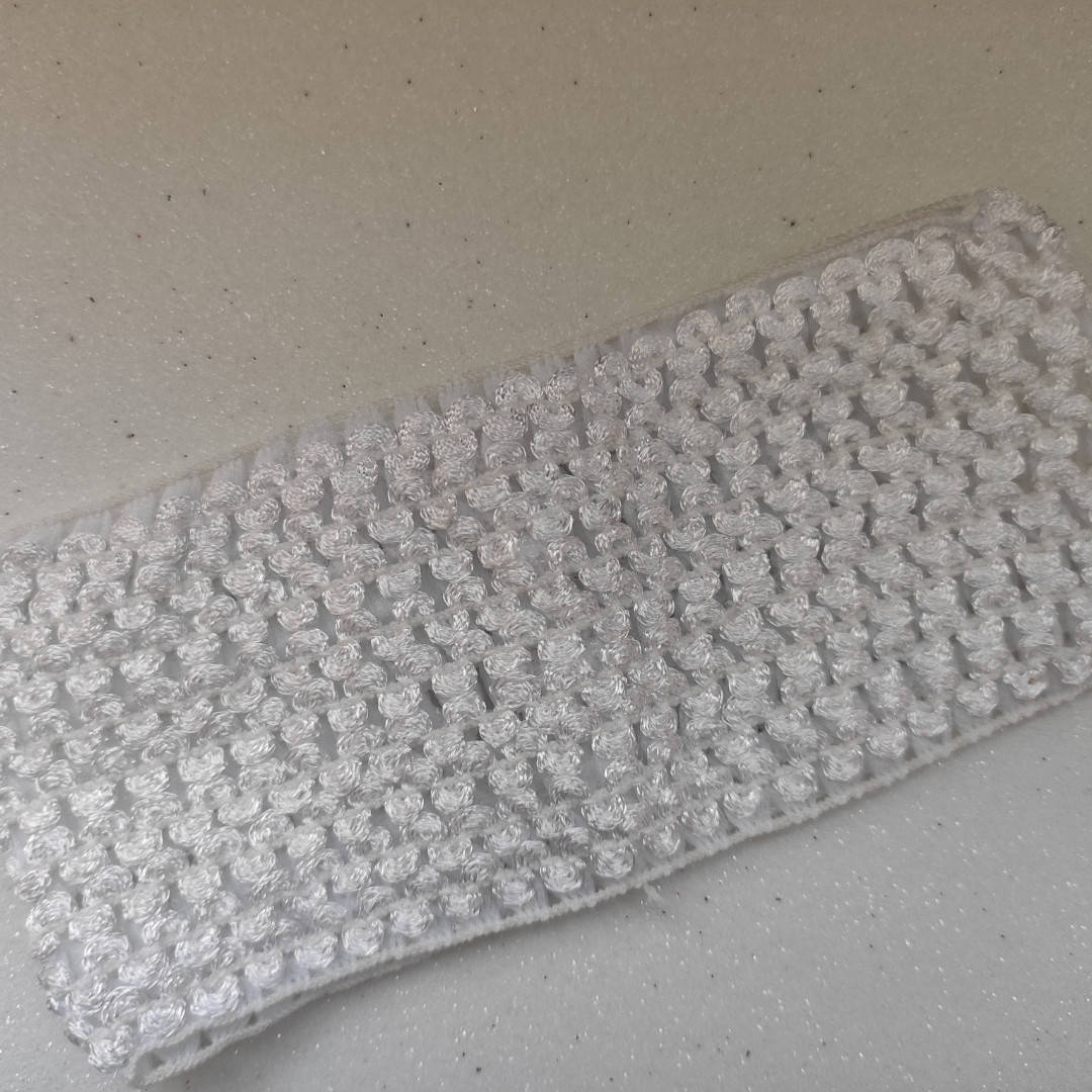 

Детские повязочки на голову, 7см ширина Цвет- белый