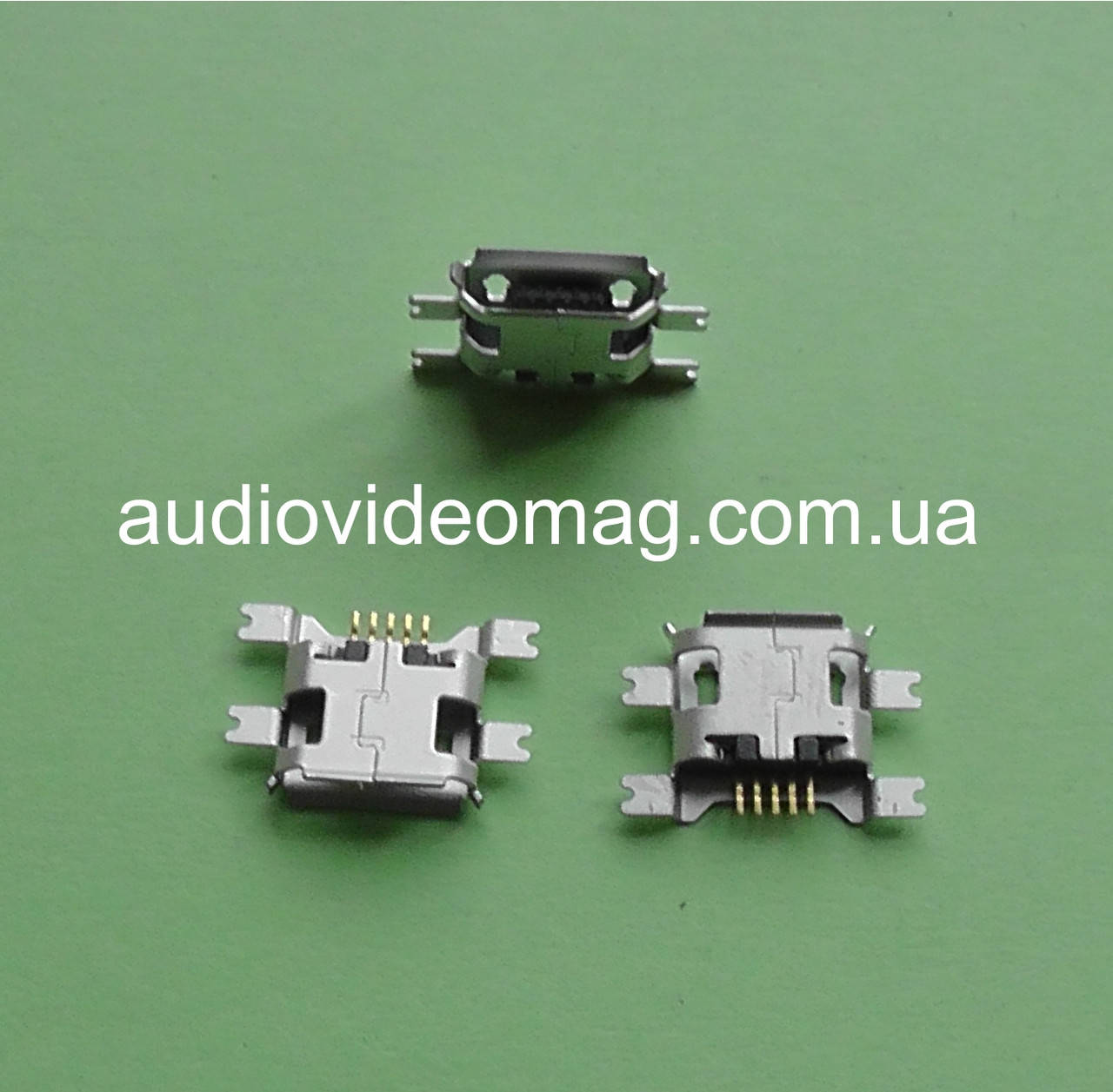 

Гнездо microUSB 5pin, монтажное, тип 5