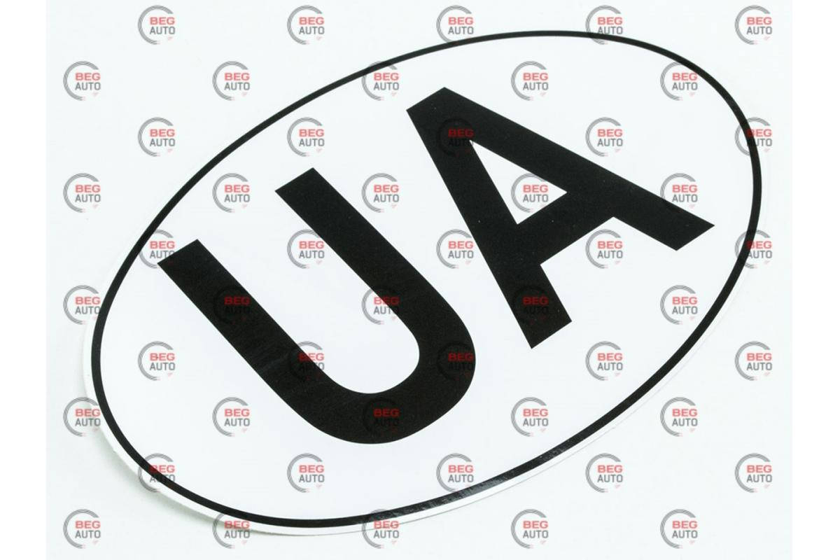

Наклейка "UA" евростандарт