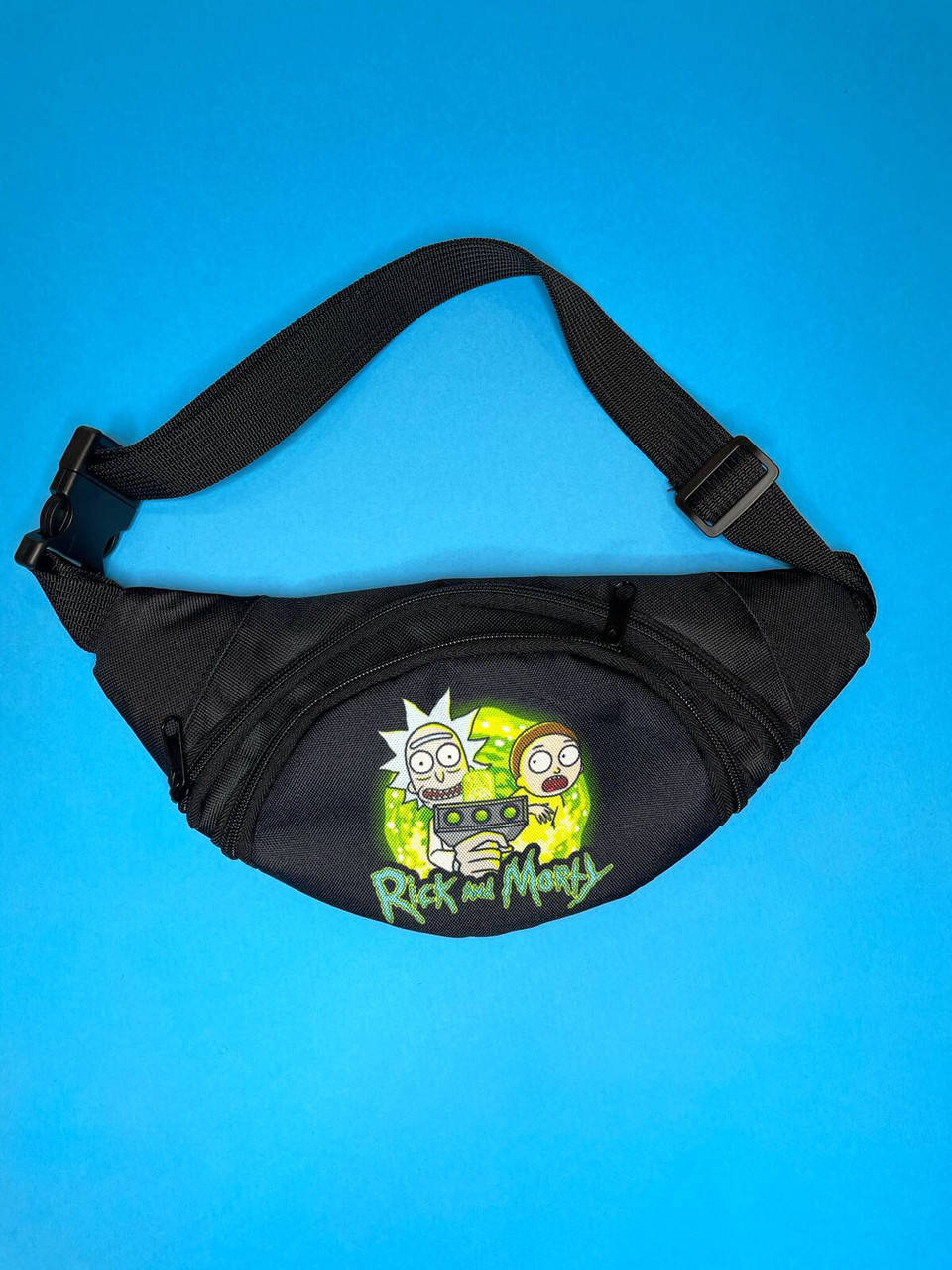 

Сумка через плечо поясная бананка детская Рик и Морти Rick Morty