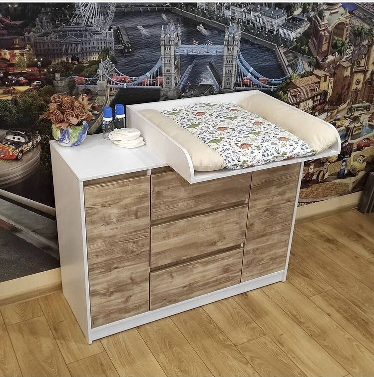 

Комод пеленальный( пеленатор) Ф3+2д Нимфея+вествуд