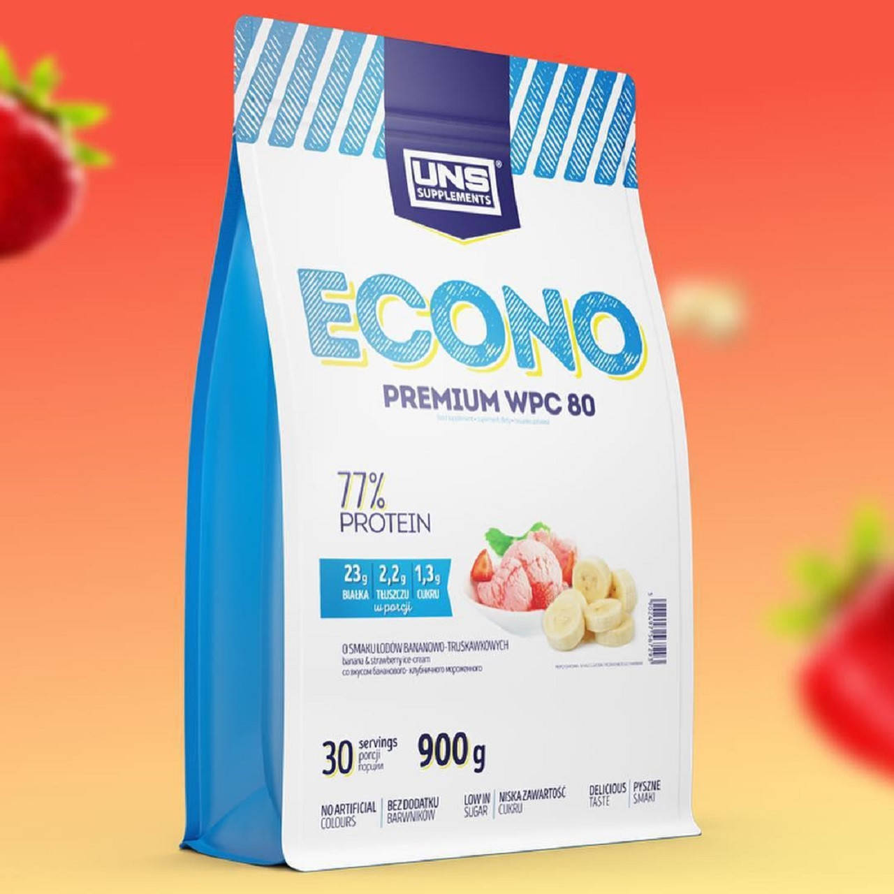 

Сывороточный протеин UNS Econo Premium 900g Blueberry Ice Cream УНС протеин