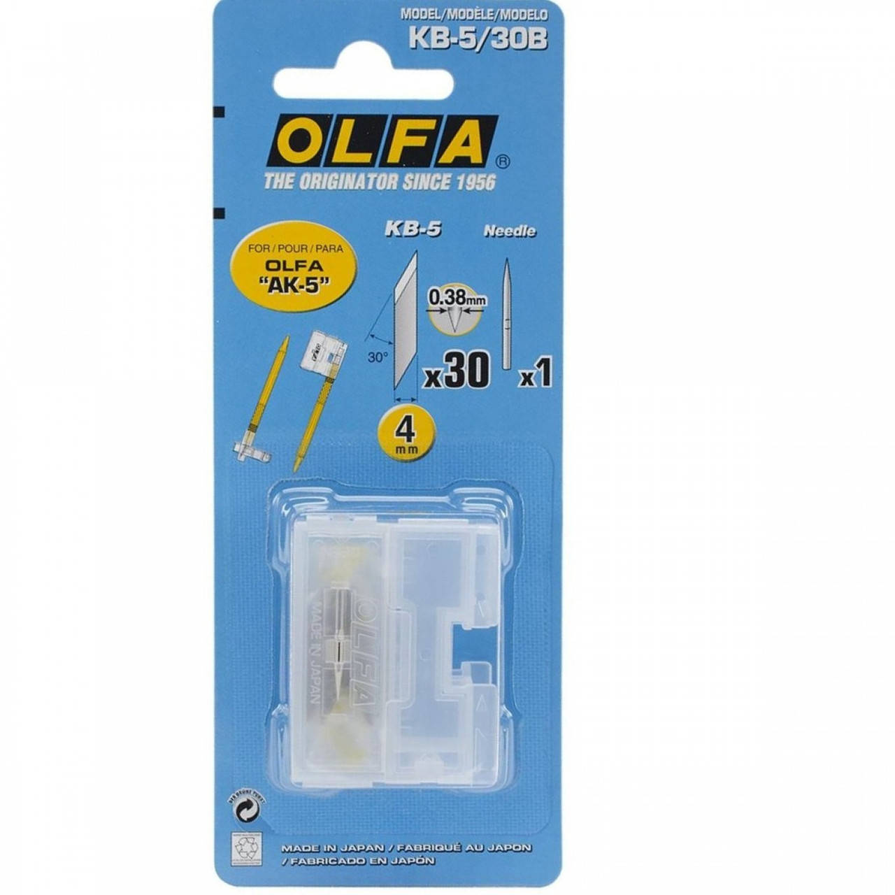 

Лезвие OLFA KB-5/30B перьевое 30шт