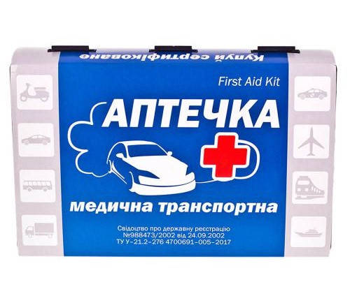 

Аптечка автомобильная АМА-1 "Транспортная" (до 9 человек) "First AID Kit" Сертифицированная