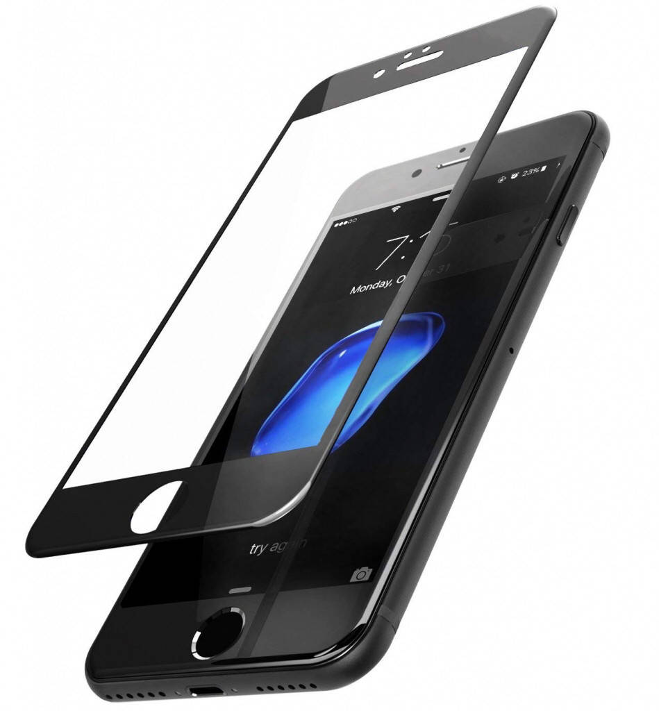 

Защитное стекло 10D iPhone 7/8 черное, Прозрачный