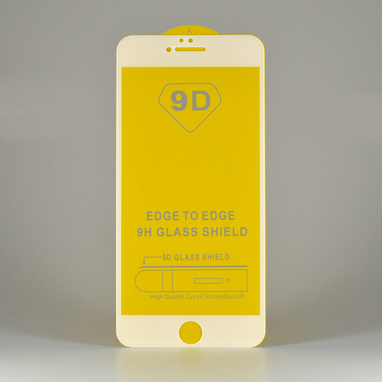 

Защитное стекло на Iphone 6s Plus белое клеевой слой по всей поверхности, Белый