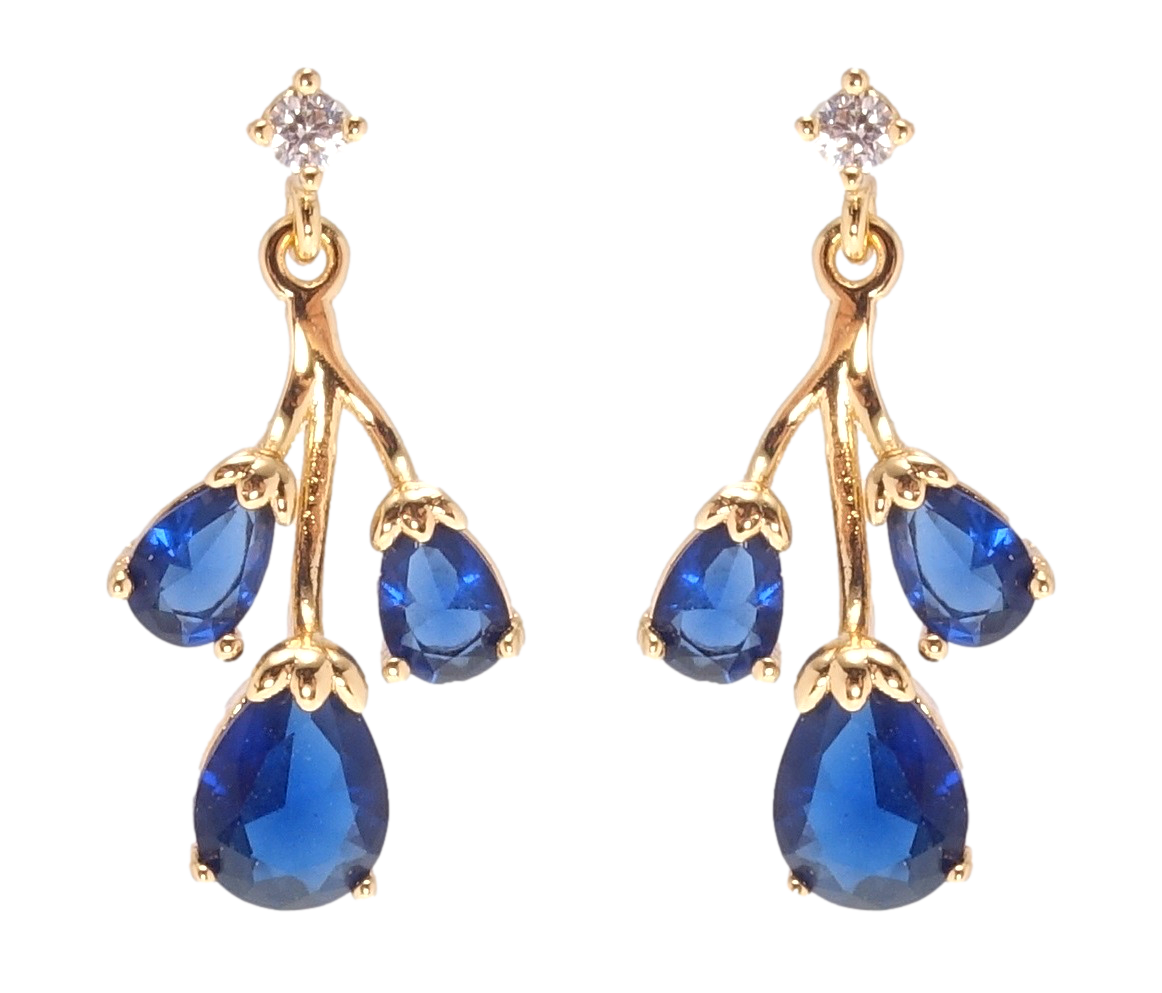 

Серьги Xuping Позолота 18K гвоздики (пусеты) "Синие фианиты"