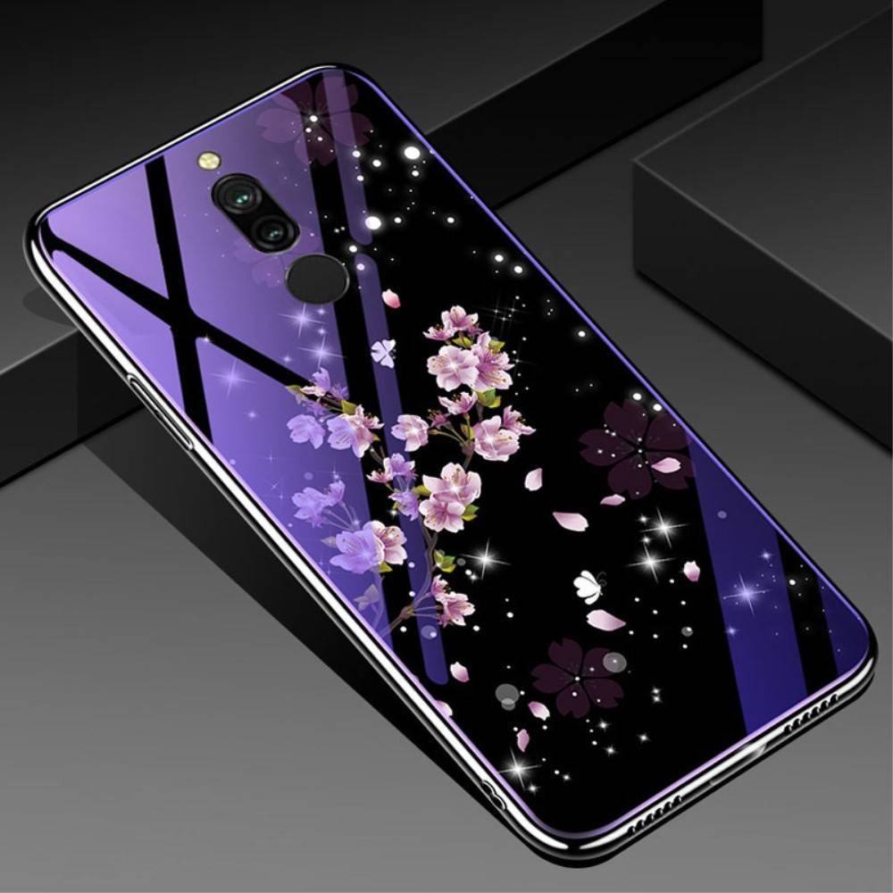 

Чехол Glass-case для Xiaomi Redmi 8 бампер накладка Sakura
