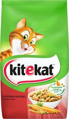 

Kitekat сухий корм для кішок з яловичиною 12кг
