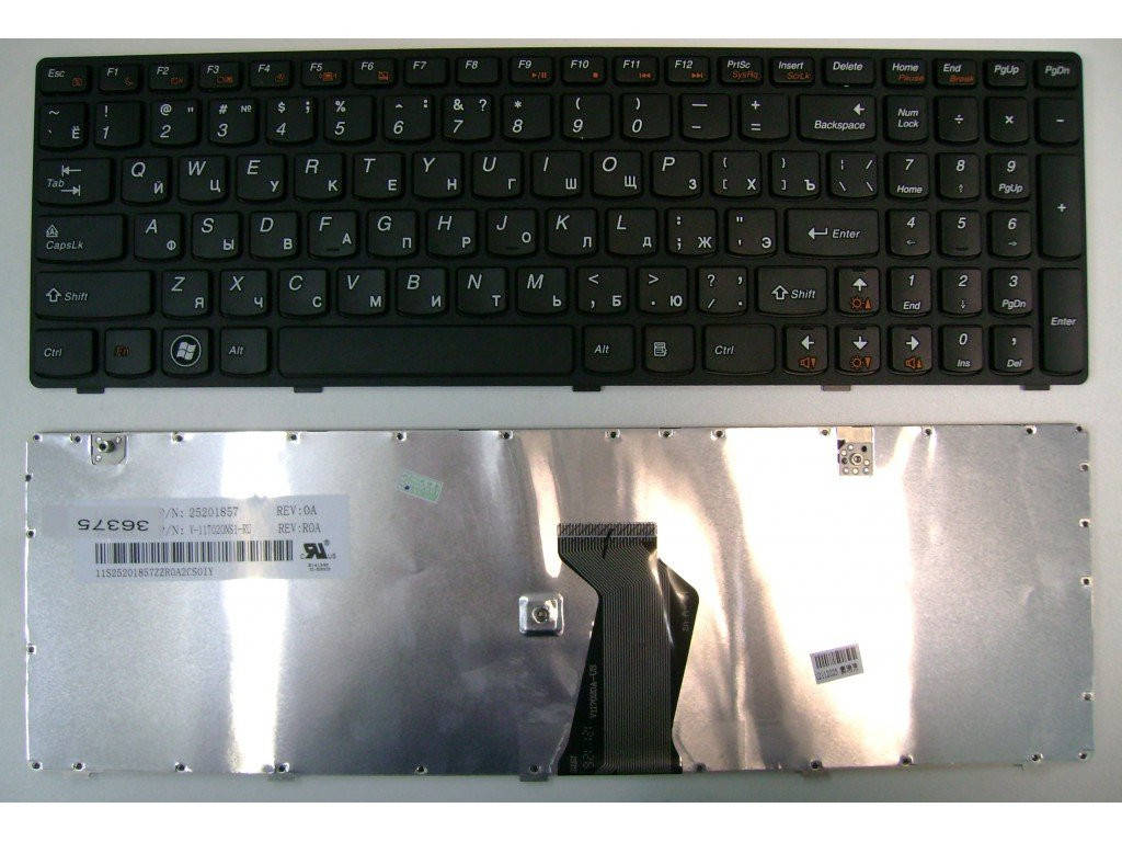 

Клавиатура LENOVO V-117020NS1-RU, Черный