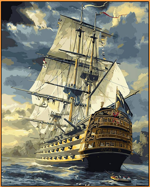 

Картина по номерам Babylon Военный фрегат худ Терон Сарел (NB181R) 40 х 50 см