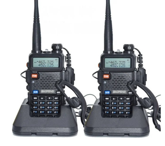 

Комплект раций Baofeng UV-5R Black 2шт, 5 Ватт, полная комплектация