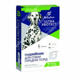 

Palladium Ultra Protect Ошейник от блох и клещей для средних пород собак (45 см)