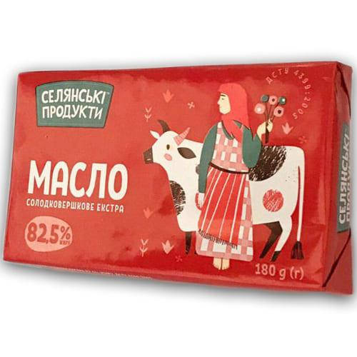 

Масло "Селянські продукти" Экстра 82,5%
