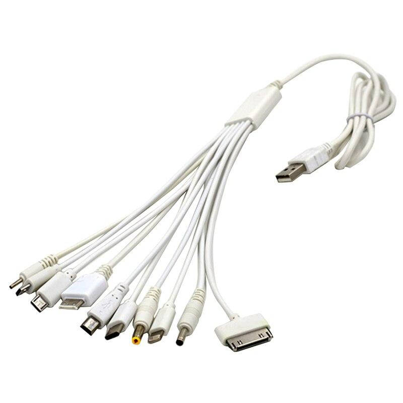 

USB кабель универсальный 10 в 1 Белый