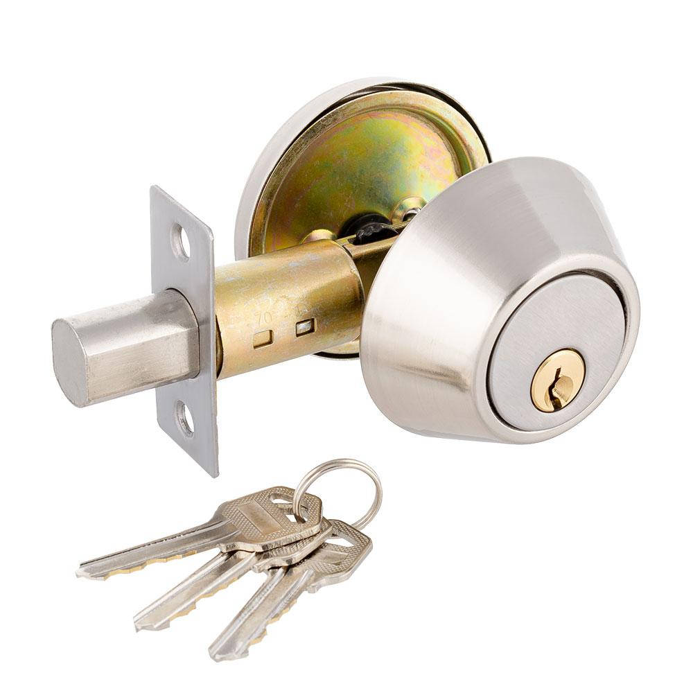 

Замок врезной Deadbolt-101 (К-19) никель