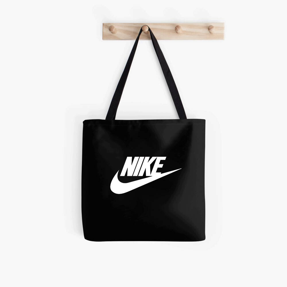 

Эко сумка шоппер Nike White Logo унисекс сумки Найк, Черный
