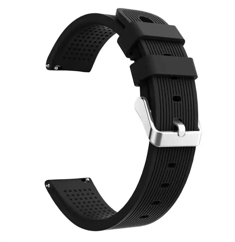 

Браслет / Ремешок для часов Xiaomi / Garmin / Samsung ширина 20мм модель 732 Черный