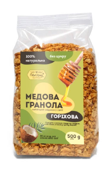 

Гранола Ореховая в пленке Oats&Honey 500 г