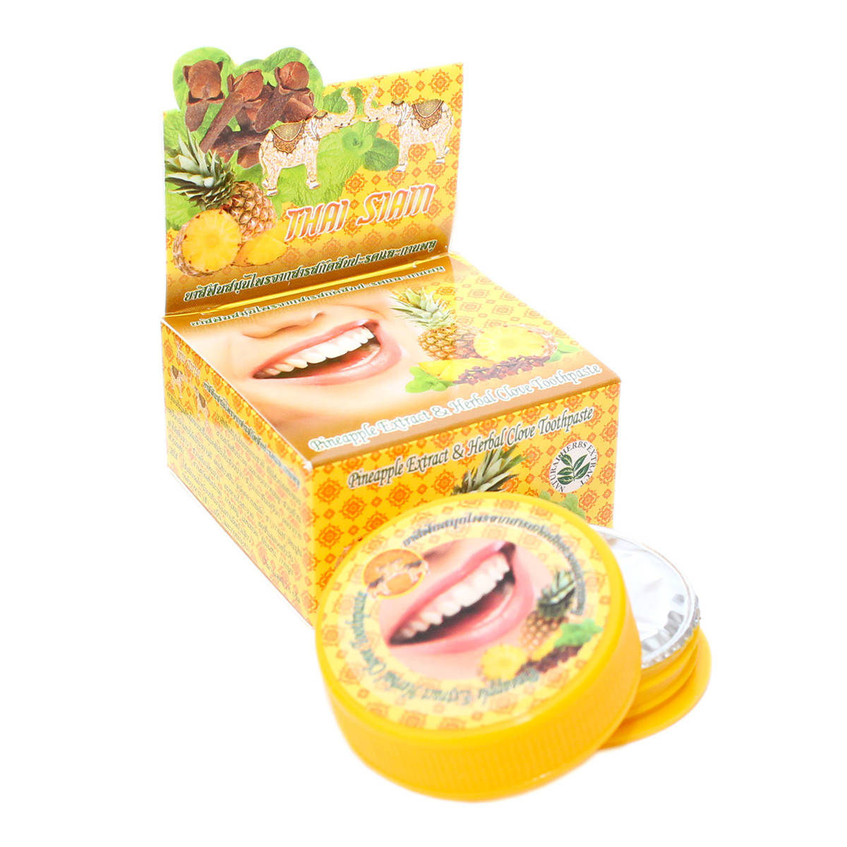 

Тайская зубная паста Thai Siam Spa с экстрактом ананаса 25 грамм