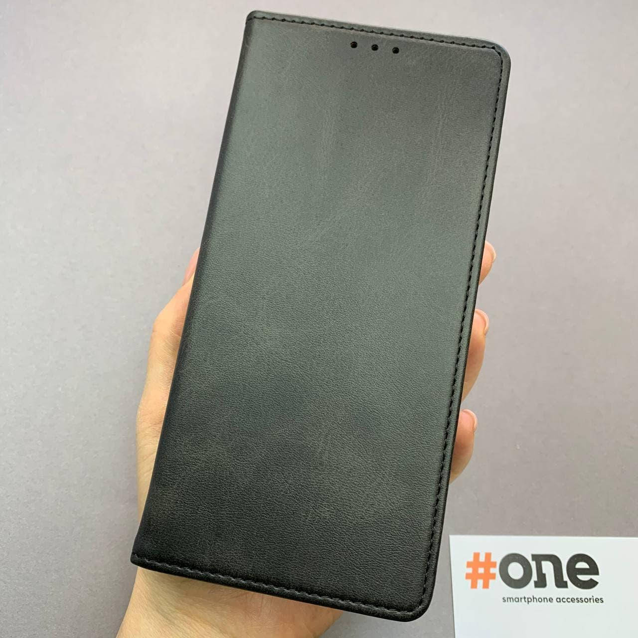 

Чехол-книга для Realme C3 с подставкой магнитом карманом чехол книжка на телефон реалми с3 черная LTH, Черный