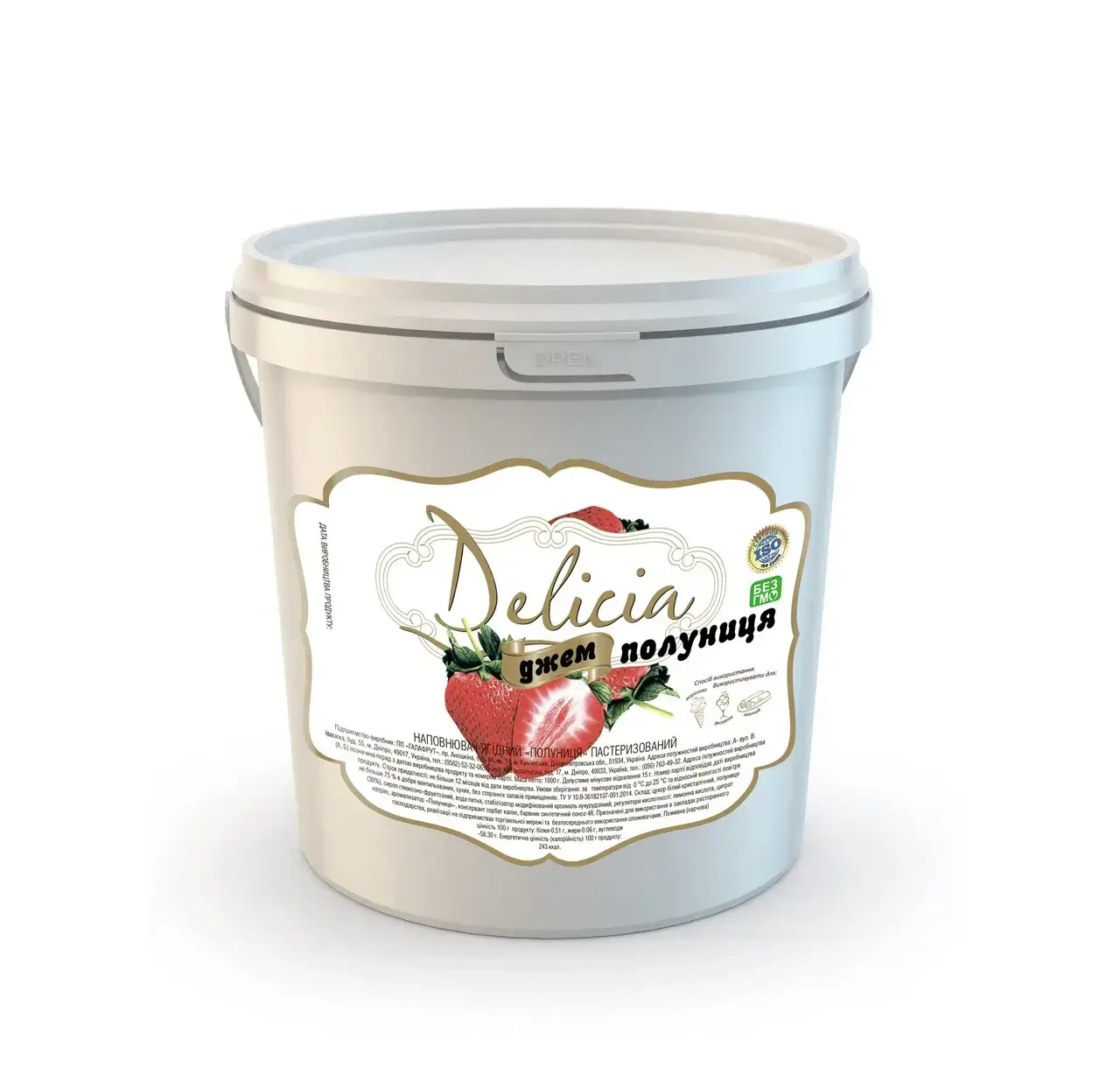 

Джем Клубника Delicia 1000г