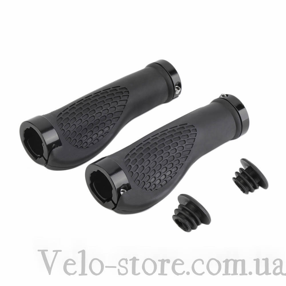 

Грипсы эргономичные с замками, 130 мм Черный