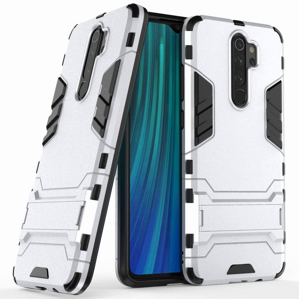 

Чехол Iron для Xiaomi Redmi Note 8 Pro бронированный бампер Silver