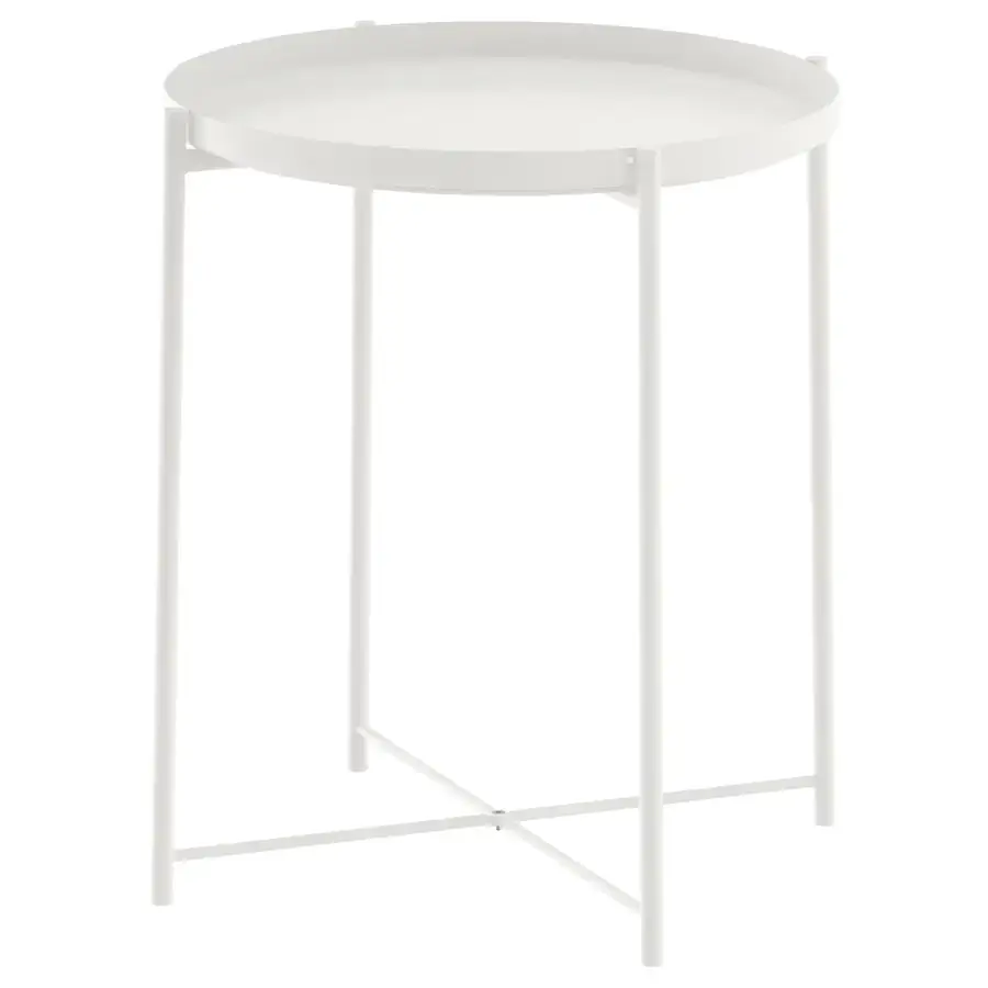 

IKEA GLADOM Столик з підносом 45x53см, білий 703.378.19, Черный