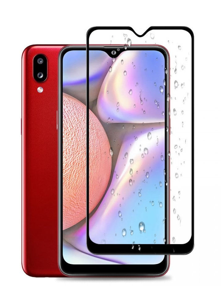 

Защитное стекло для телефона Samsung A10s / стекло защитное на самсунг а10с / 3D стекло для samsung a10s, Черный