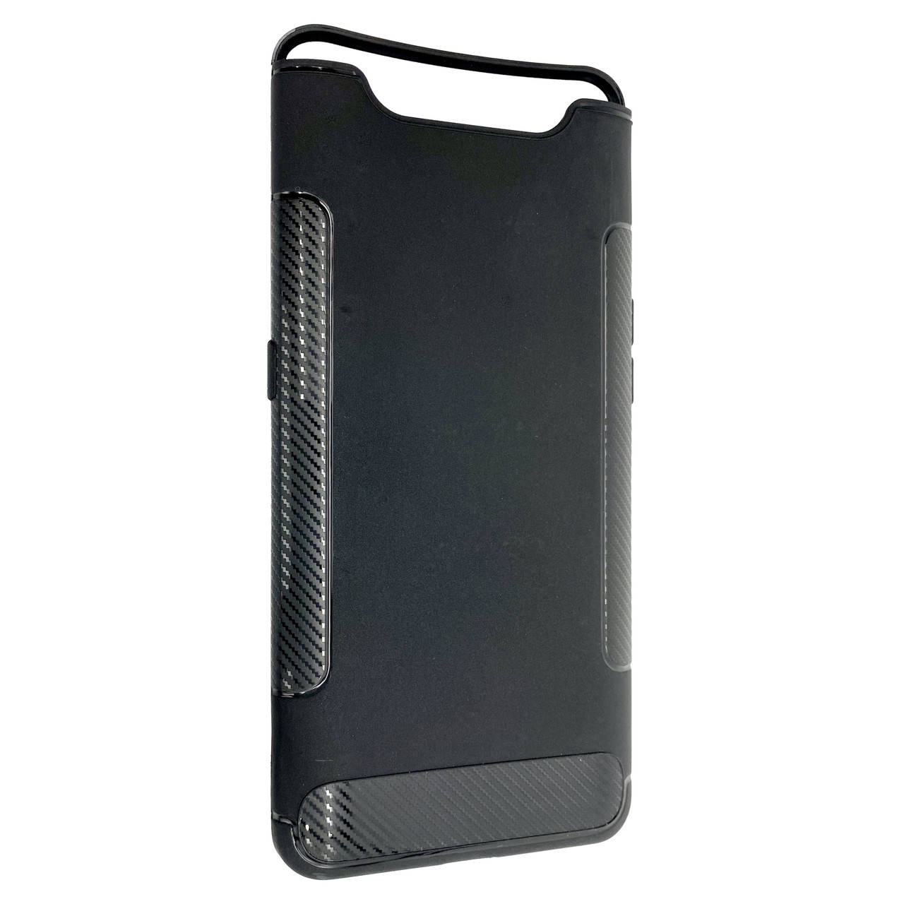 

Чехол-накладка DK Silicone Carbon Soft Edge для Samsung A80 (black), Черный