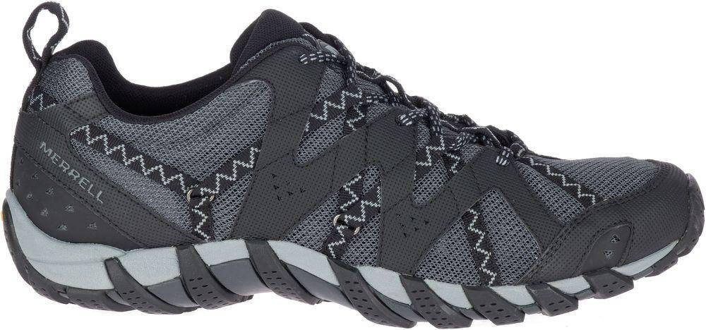 

Кроссовки мужские треккинговые походные качественные удобные легкие Merrell waterpro maipo 2 черные с серым, Черный