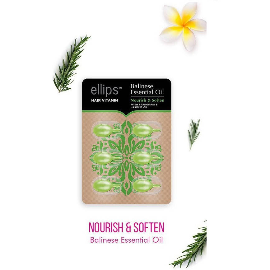 

Витамины для волос Ellips Balinese Essential Oil Питание и мягкость Бали (блистер 6 шт.)