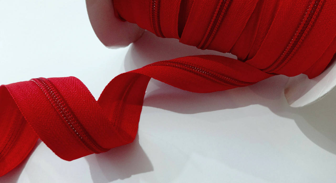 

Молния спиральная № 5 метражная, красная, Красный