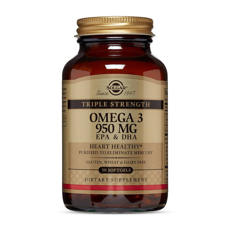 

Рыбий жир Solgar Omega 3 950 mg EPA & DHA 50 softgels омега-3 EPA и DHA