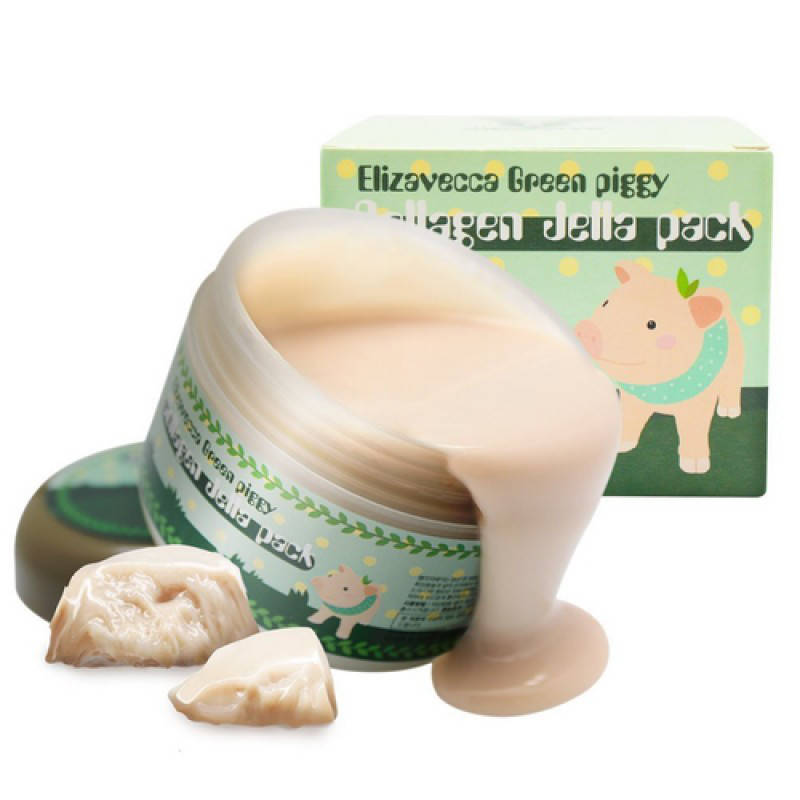 

Омолаживающая коллагеновая маска Elizavecca Green Piggy Collagen Jella Pack