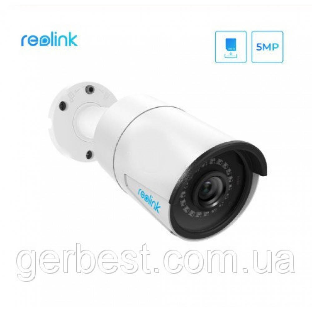 

HD IP Камера видеонаблюдения Reolink 5MP c поддержкой PoE и SD (RLC-510)