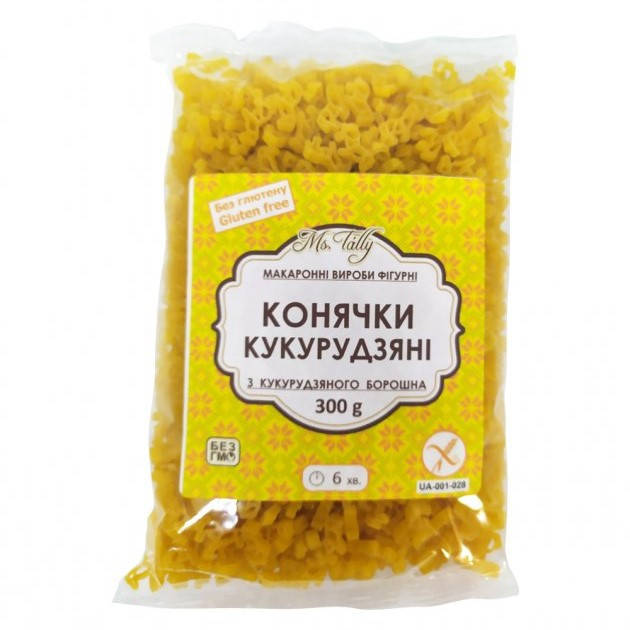 

Фигурные макароны кукурузные Ms. Tally “ Лошадки ”