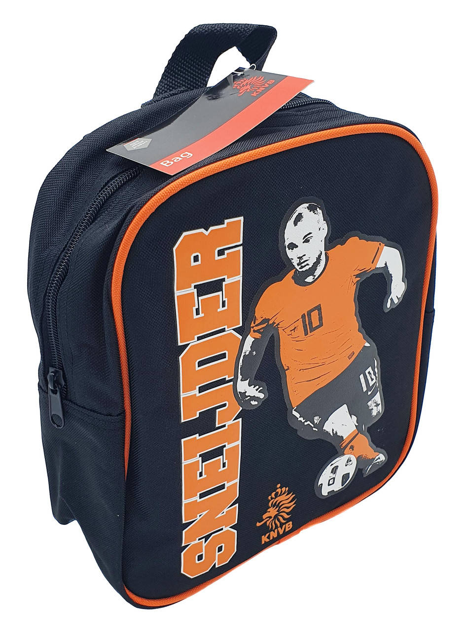 

F2-00036, Рюкзак детский KNVB , Для мальчиков, черный-оранжевый