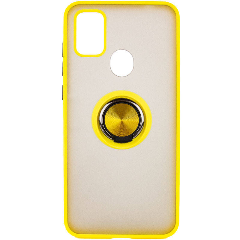 

TPU+PC чехол Deen ColorEdgingRing for Magnet для ZTE Blade A7s (2020), Желтый